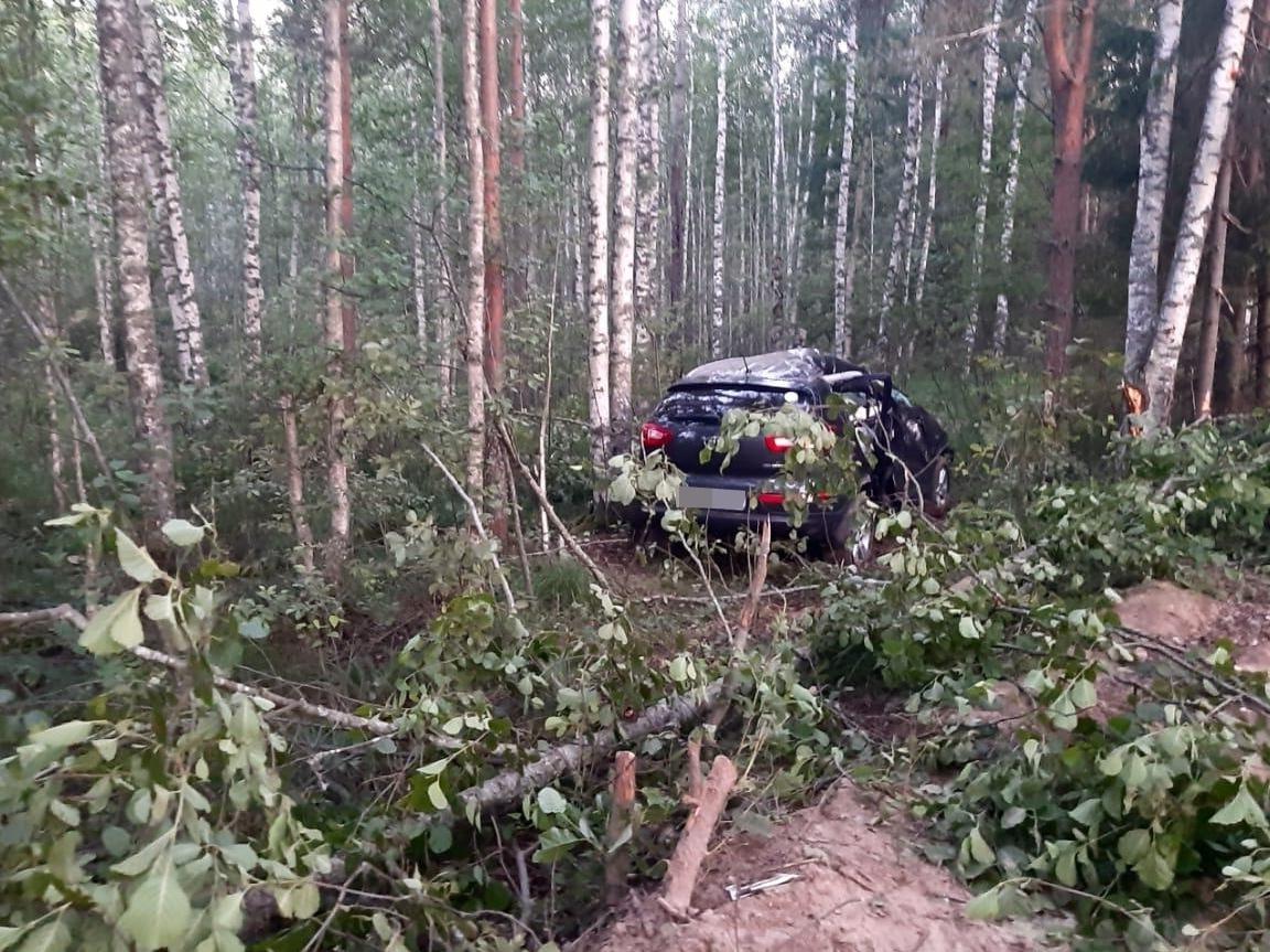 В выходные на дорогах Тверской области три автомобиля вылетели с дороги